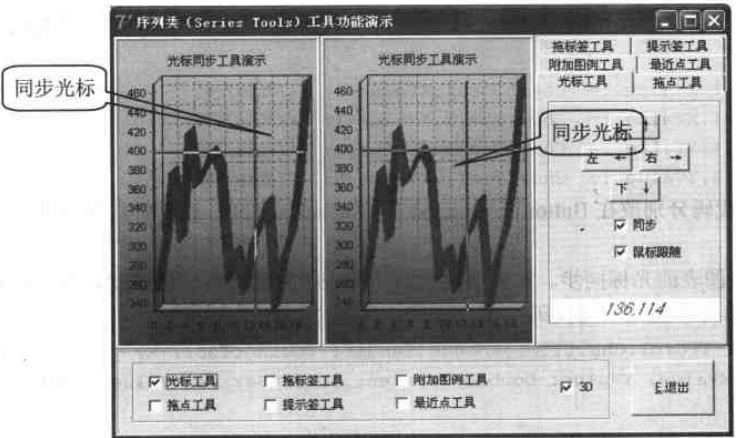 光标(同步)工具使用效果 光标(同步)工具使用效果