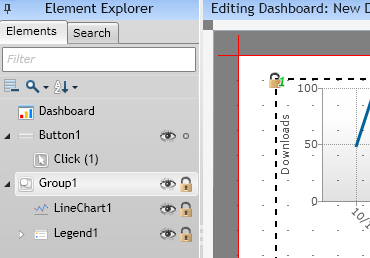 仪表盘,元素资源管理器,脚本,Element Explorer