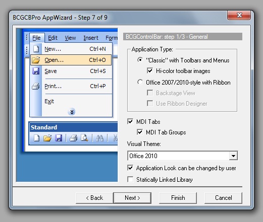 BCGControlBar MFC界面控件安装向导 - Visual C++ 6.0环境